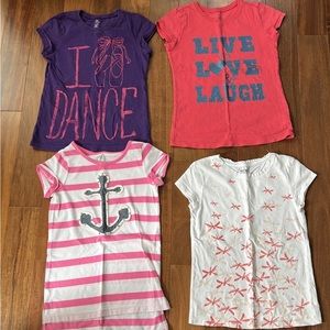 Girls size 7/8 t-shirts in good condition